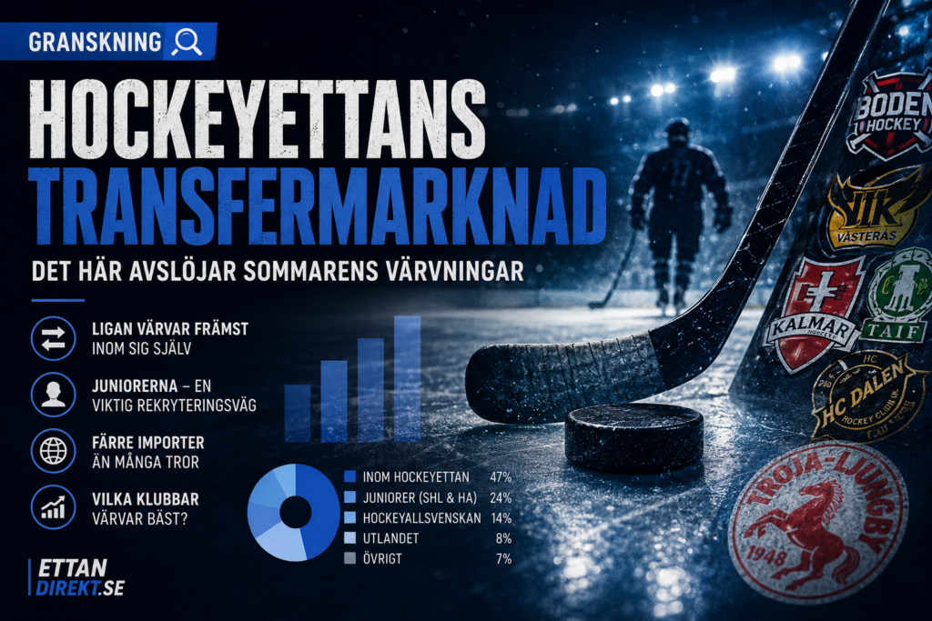 GRANSKNING: Så har Hockeyettans klubbar värvat sedan 1 juni – 29 juli