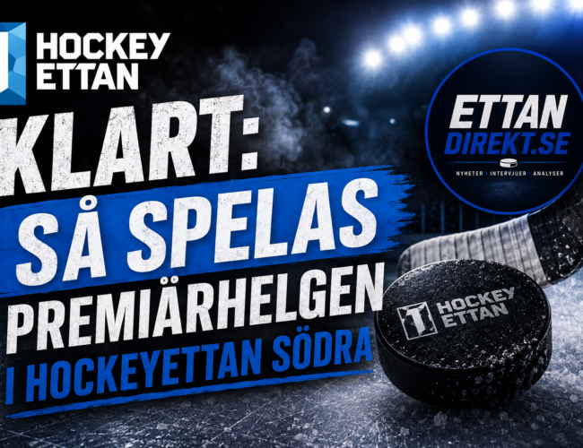 KLART:  Så spelas premiärhelgen i Hockeyettan Södra