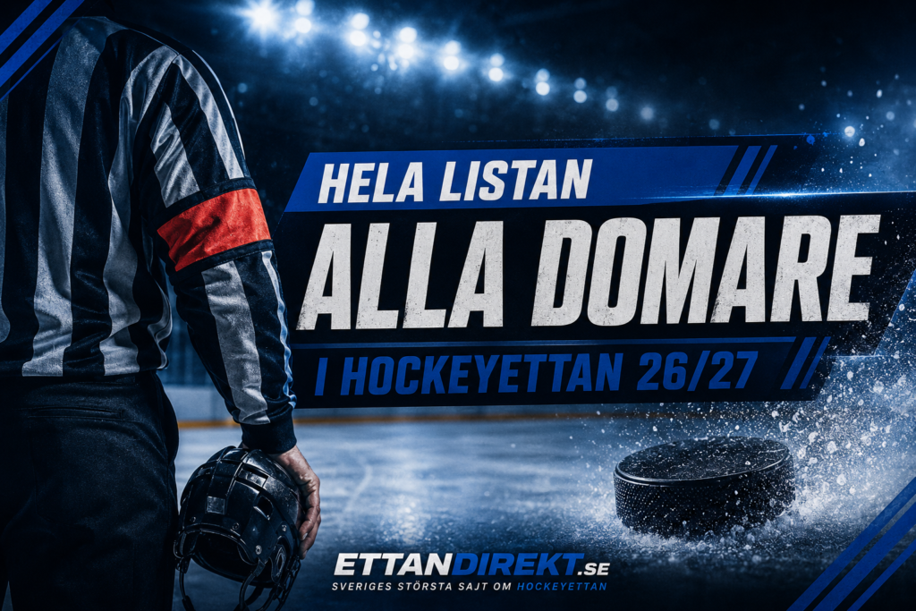 Så ser domarstyrkan 26/27 ut i Hockeyettan