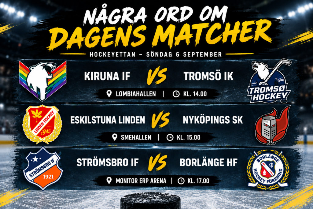 Några ord inför söndagens matcher