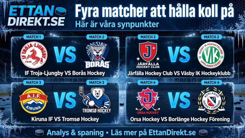 Fyra matcher att hålla koll på – här är våra synpunkter
