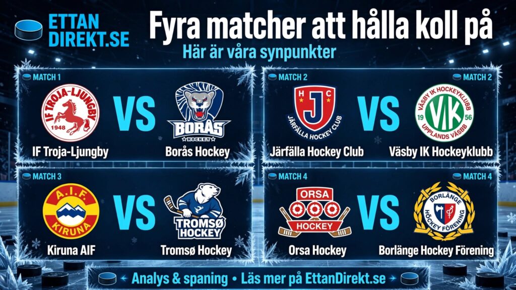 Fyra matcher att hålla koll på – här är våra synpunkter