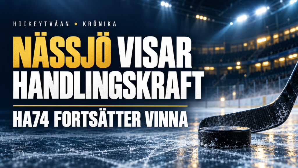 Hockeytvåan: ”Nässjös handlingskraft ger hösten en ny riktning”