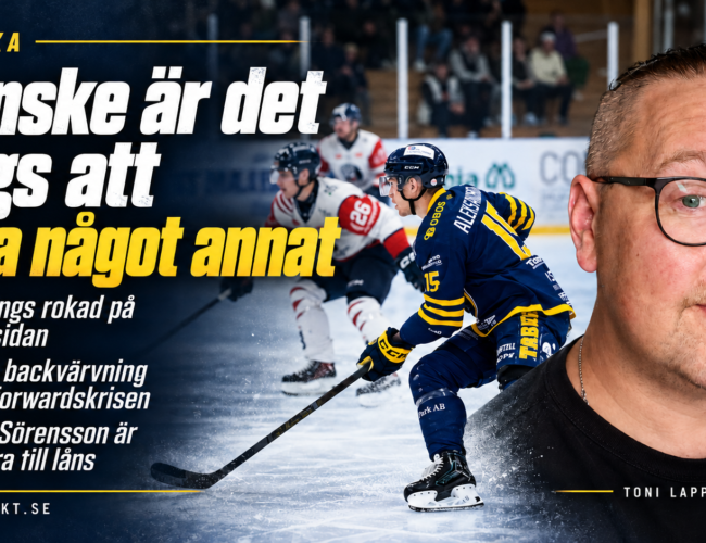 ”Kanske är det dags att göra något annat”