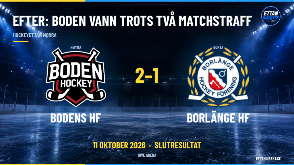 Efter: Boden vann trots två matchstraff