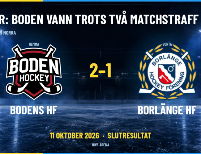 Efter: Boden vann trots två matchstraff