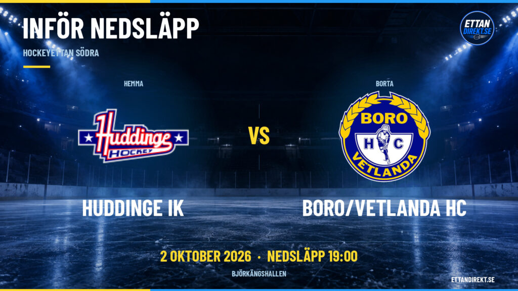 Huddinge vill följa upp bortasegern – Boro/Vetlanda kommer med en stark vändning i ryggen